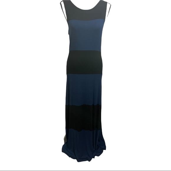 Bobeau maxi dress colorblocked sleeveless keyhole back. rayon blend. Size Small - Picture 9 of 12